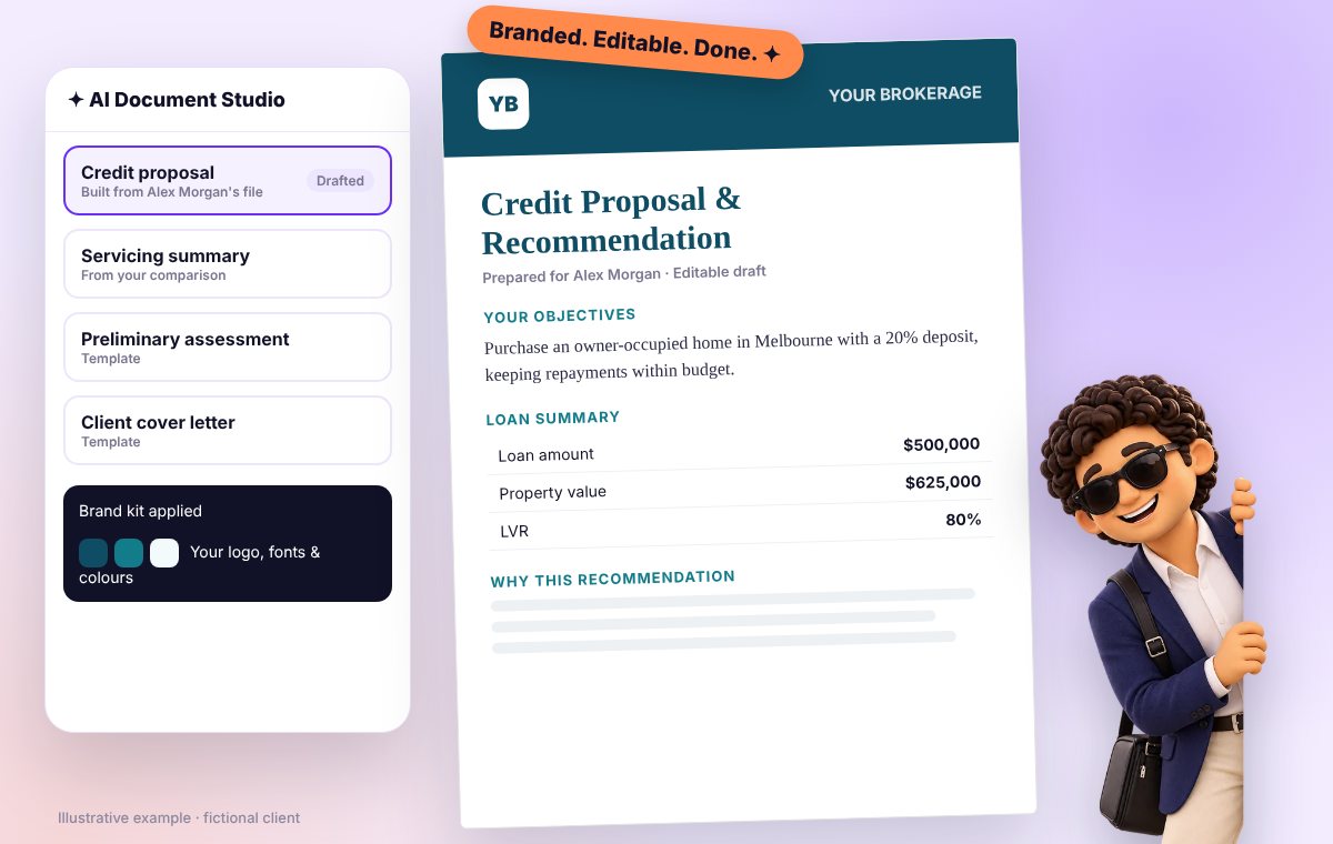 A broker-branded credit proposal